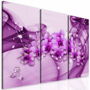 InSmile Obraz fialové květiny 90x70 cm