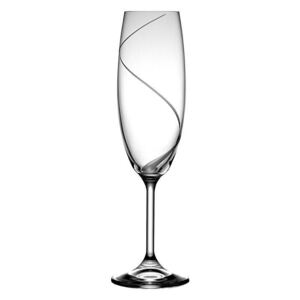 Bohemia Crystal Broušené sklenice na šampaňské Lara 40415/Atlantis/220