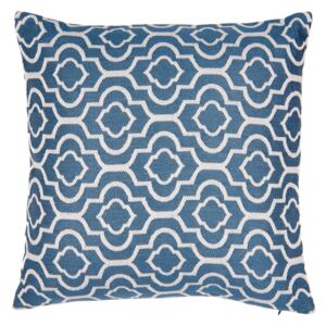 Modrý dekorační polštář Mozaika - 45*45 cm