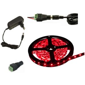 Lighting LED pásek 5050 2,5metru/150diod 31W voděodolný červený + zdroj (Voděodolný LED pásek 2,5 metrů komplet)