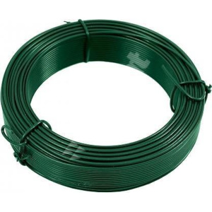 Vázací drát Zn + PVC 2,6/25m v kroužku, zelený