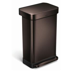 Odpadkový koš s kapsou na sáčky Simplehuman Pedal Bin 45L | dark bronz