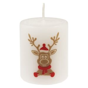 Bílá svíčka Unipar Reindeer, doba hoření 15 h