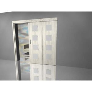 Posuvné dveře Posuvné dveře dvoukřídlé sklo quadras whitewood lamino 18mm