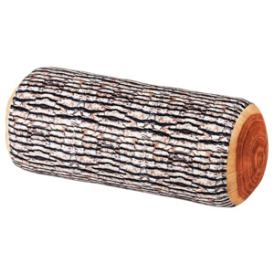 ALDO designový polštář - dřevěné poleno 17 x 37 cm