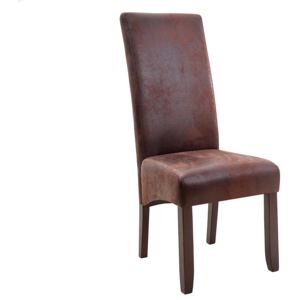 Jídelní židle RENOMI II, starožitná tmavě kávová