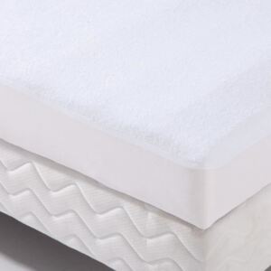 Super nepromokavý prošívananý povlak na matraci, 160 x 200 cm, bílá