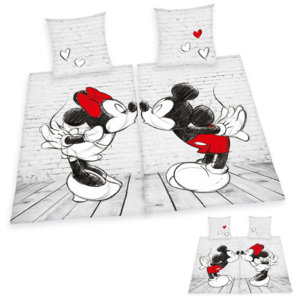 Herding Povlečení Mickey a Minnie - 2 x 140x200, 2 x 70x90, 100% bavlna