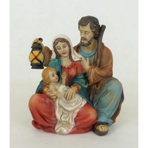 Betlém polyresin Marie, Josef, Ježíšek 12x15,5cm
