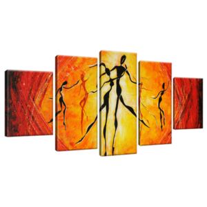 Ručně malovaný obraz Nádherný tanec 150x70cm RM2402A_5B