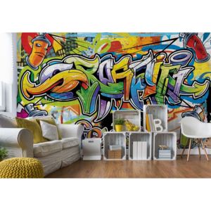 Fototapeta - Graffiti Street Art II. Vliesová tapeta - 250x104 cm