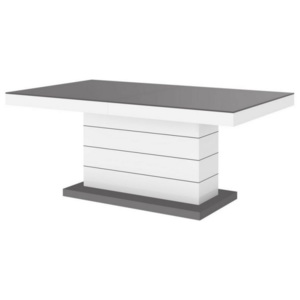 Hubertus Konferenční stolek MATERA LUX MAT Barva nábytku: Šedo/bílá
