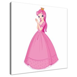Obraz na plátně Princezna v růžových šatech 30x30cm 2795A_1AI
