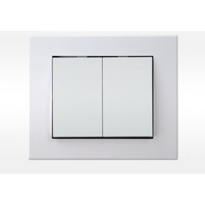 E2 Sériový vypínač CUBE ř. 5 - bílý - skladem