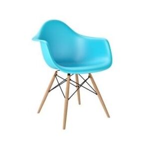 Designová židle DAW, sky blue (Buk)