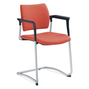 LD SEATING Konferenční židle DREAM 130/B-N2, kostra šedá, černé područky