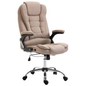 Kancelářská židle hnědošedá polyester