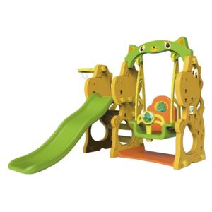 Dětská skluzavka s houpačkou - dinosaurus