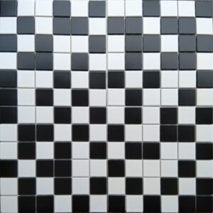 CESI Ceramica I Mosaici černobílá mozaika kostička 5x5