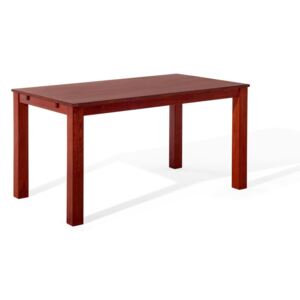 Dřevěný jídelní stůl 180 x 85 cm tmavě červená MAXIMA