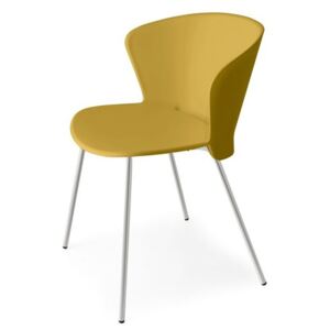 Calligaris Venkovní židle Bahia Outdoor, plast, CS1815-A Podnoží: Matná ocel (kov), Sedák: Polypropylen matný - Grey (šedá)