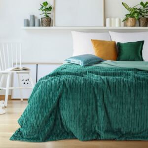 Přehoz na postel 220x240cm Zelená (Prémiová kvalita)