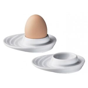 Küchenprofi BURGUND Kalíšek na vajíčko ovál 2 ks 10,5 cm, bílá
