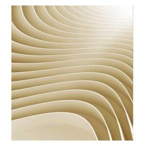 Vliesové fototapety na zeď 3D béžové vlny | MS-3-0296 | 225x250 cm