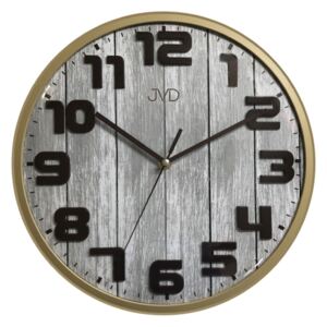 Dětské tiché netikající hodiny v dřevěném dekoru JVD HA52.1 (Dětské tiché netikající hodiny v dřevěném dekoru JVD HA52.1)