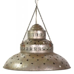 Sanu Babu Kovová lampa v orientálním stylu, rez, 61x61x42cm