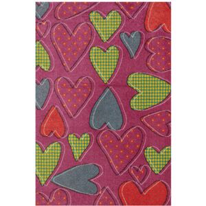 BRENO Kusový koberec PLAY 47/RMR BARVA: Růžová, ROZMĚR: 160x230 cm