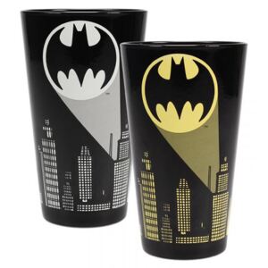 Černá proměňovací sklenice DC Comics|Batman: Bat Signal (objem 450 ml)
