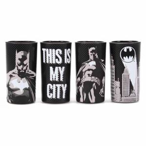 Sklenice DC Comics|Batman: Poses set 4 kusů (objem 300 ml)