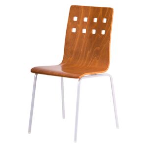 Office Pro Dřevěná židle NELA Barva nohou: Šedá, Barva dřeva: Třešeň