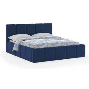 Čalouněná postel ELCANO 140x200 cm Modrá
