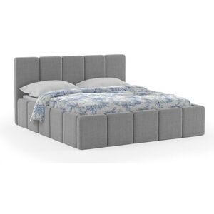 Čalouněná postel ELCANO 160x200 cm Šedá