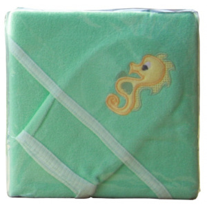 Froté ručník - Scarlett s kapucí - zelená