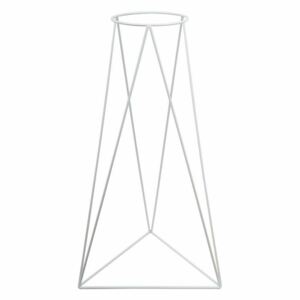 DekorStyle Moderní stojan na květináč 60 cm bílý