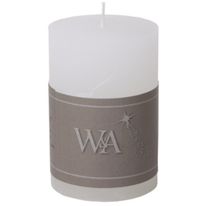 Wittkemper Living Rustikální svíčka válec bílá v. 9 cm