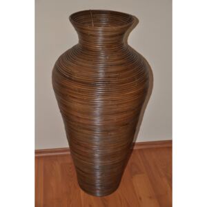 AxinTrading Váza ratanová hnedá XL