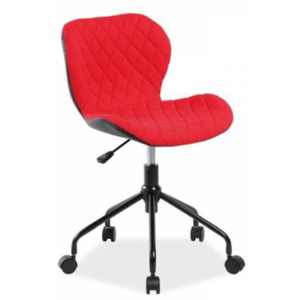 RINO Kancelářská židle, Ekokůže červená