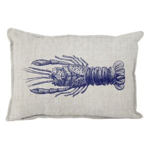 Polštář s příměsí lnu Linen Couture Lobster, 50 x 35 cm