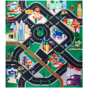 Koopman Dětská hrací podložka s autíčky Fashion city, 70 x 80 cm