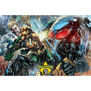 Plakát, Obraz - Aquaman - Atlantean Punch, (91,5 x 61 cm)