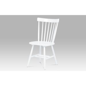 Jídelní židle bílá celodřevěná