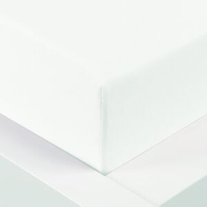XPOSE® Bambusové jersey prostěradlo - bílé 90x200 cm