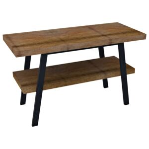 TWIGA umyvadlový stolek 120x72x50 cm, černá mat/old wood (VC453-120-8)