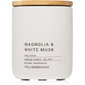 Vila Hermanos Concrete Magnolia & White Musk vonná svíčka 120x0 g