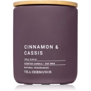 Vila Hermanos Concrete Cinnamon & Cassis vonná svíčka 240 g