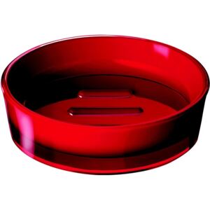 SPIRIT - Miska na mýdlo 11,3x11,3x3,3 cm, červená
